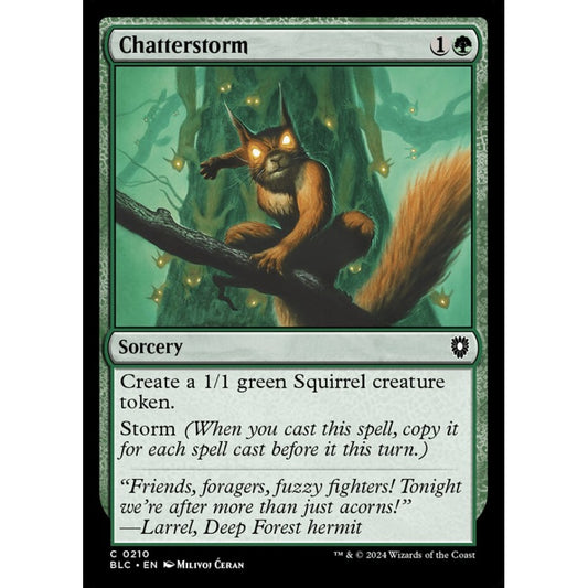 Chatterstorm, 210, common, Magic: The Gathering, Bloomburrow