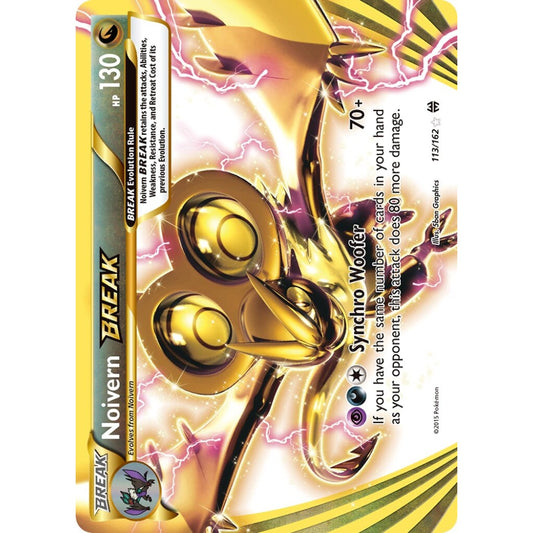 Noivern BREAK Rare BREAK 113/162 Pokemon Card Game BREAKthrough