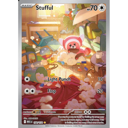 Stufful Illustration Rare 154/132 Pokemon Card Game Mega Evolution