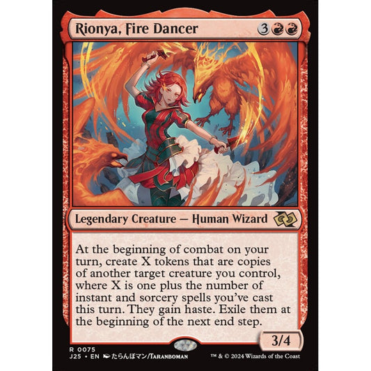 Rionya, Fire Dancer, 75, rare, Magic: The Gathering, Foundations Jumpstart