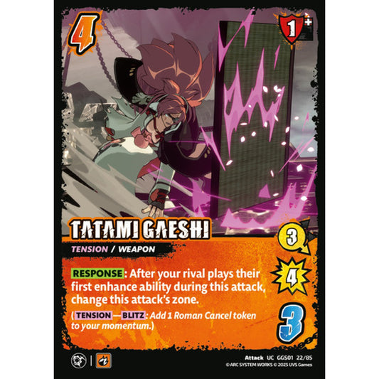 Tatami Gaeshi 22/85 Universus Card Game Guilty Gear -Strive- UC Non-Foil