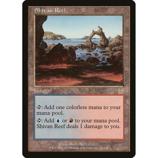 Shivan Reef rare 142 Magic the Gathering Apocalypse