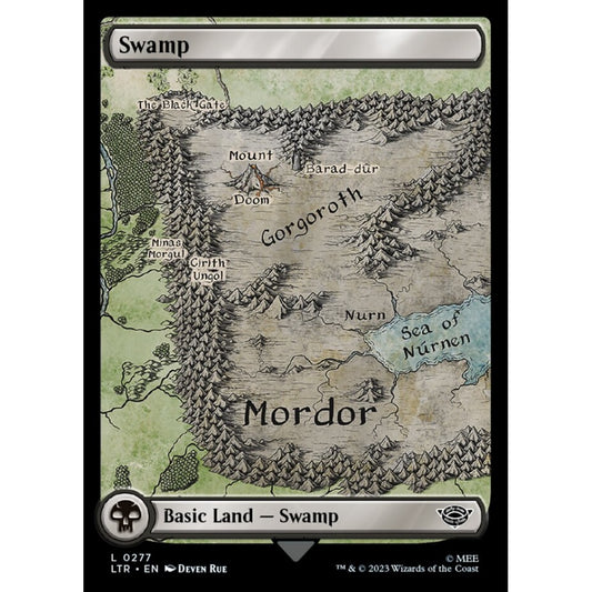 Swamp, common, 277, Magic the Gathering, The Lord of the Rings: Tales of Middle-earth