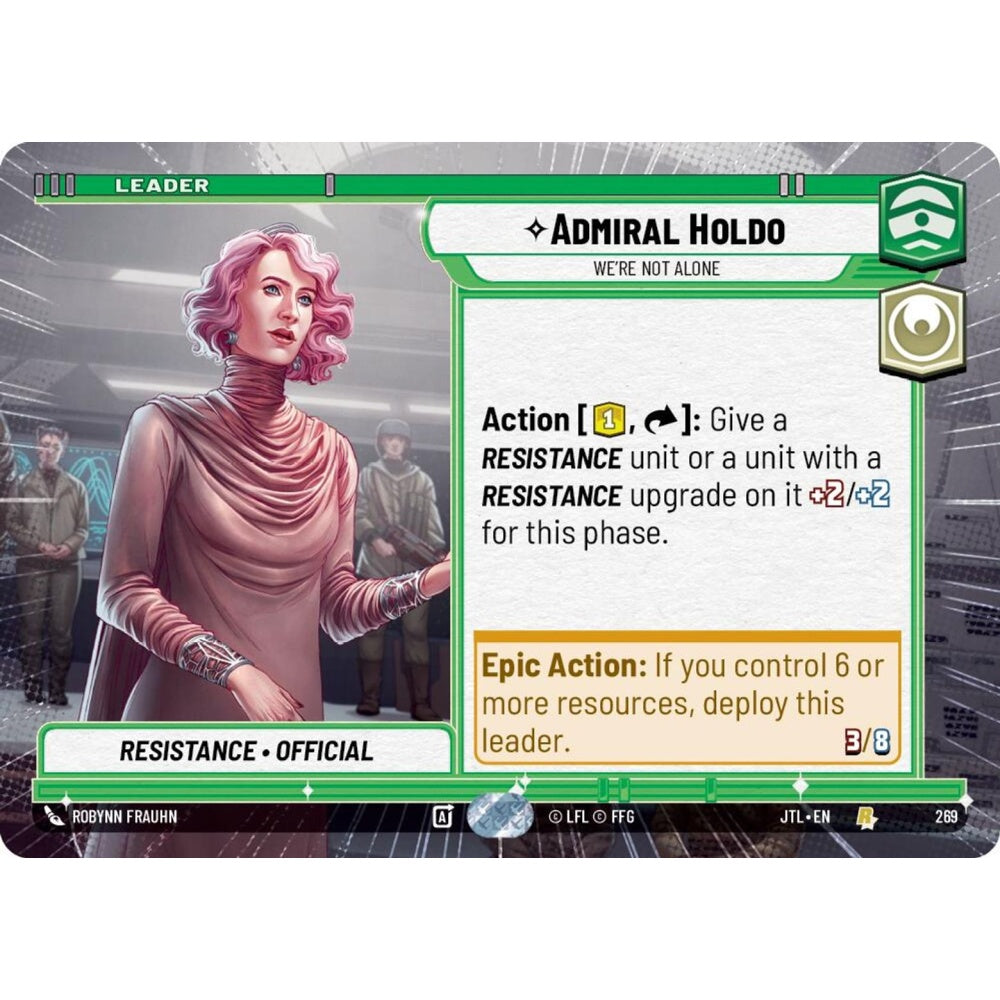 Admiral Holdo, R, JTL 269) Hyperspace, Star Wars Unlimited