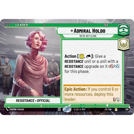 Admiral Holdo, R, JTL 269) Hyperspace, Star Wars Unlimited