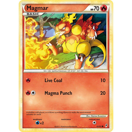 Magmar Common 62/95 Pokemon Card Game Call of Legends