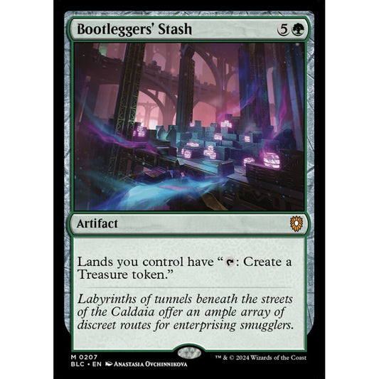 Bootleggers' Stash, 207, mythic, Magic: The Gathering, Bloomburrow