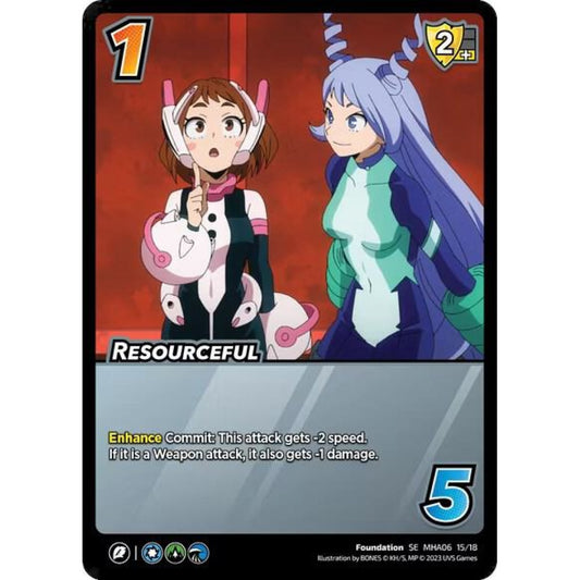 Resourceful, 15/18, MHA06, Universus, MHA06 Jet Burn, nan