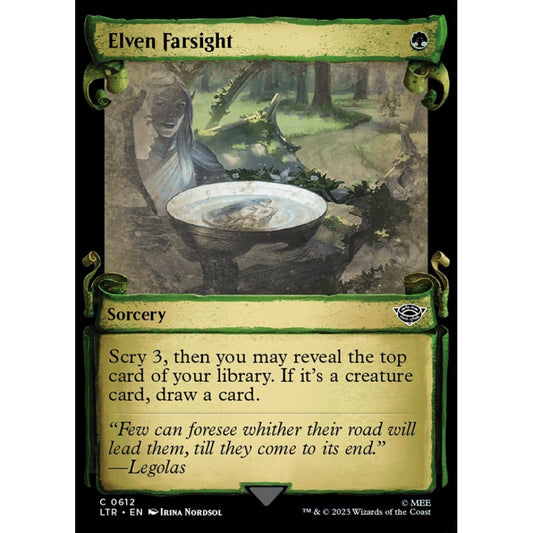 Elven Farsight, common, 612, Magic the Gathering, The Lord of the Rings: Tales of Middle-earth