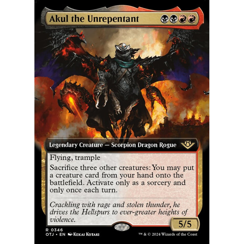 Akul the Unrepentant, 346, rare, Magic: The Gathering, Outlaws of Thunder Junction