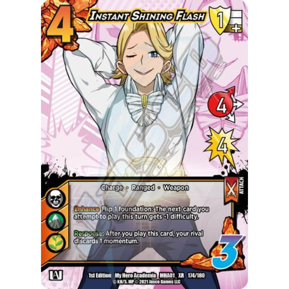 Instant Shining Flash, 174/180, XR, UniVersus, MHA01 My Hero Academia