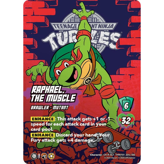 Raphael, the Muscle 204/186 TMNT01 Universus Teenage Mutant Ninja Turtles Character CH-R-ALT