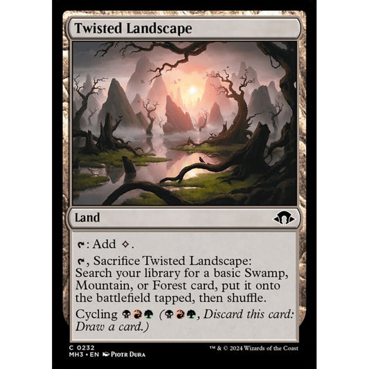 Twisted Landscape, 232, common, Magic: The Gathering, Modern Horizons 3