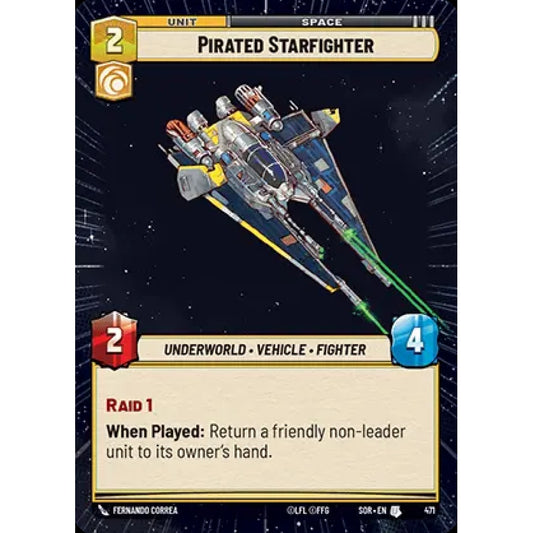 Pirated Starfighter, 471, U, Star Wars Unlimited, Sparks Of Rebellion