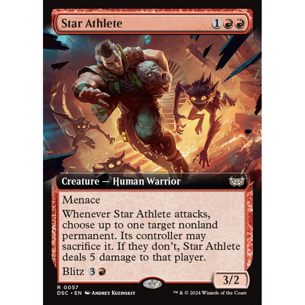 Star Athlete, 57, rare, Magic: The Gathering, Duskmourn: House of Horror Commander