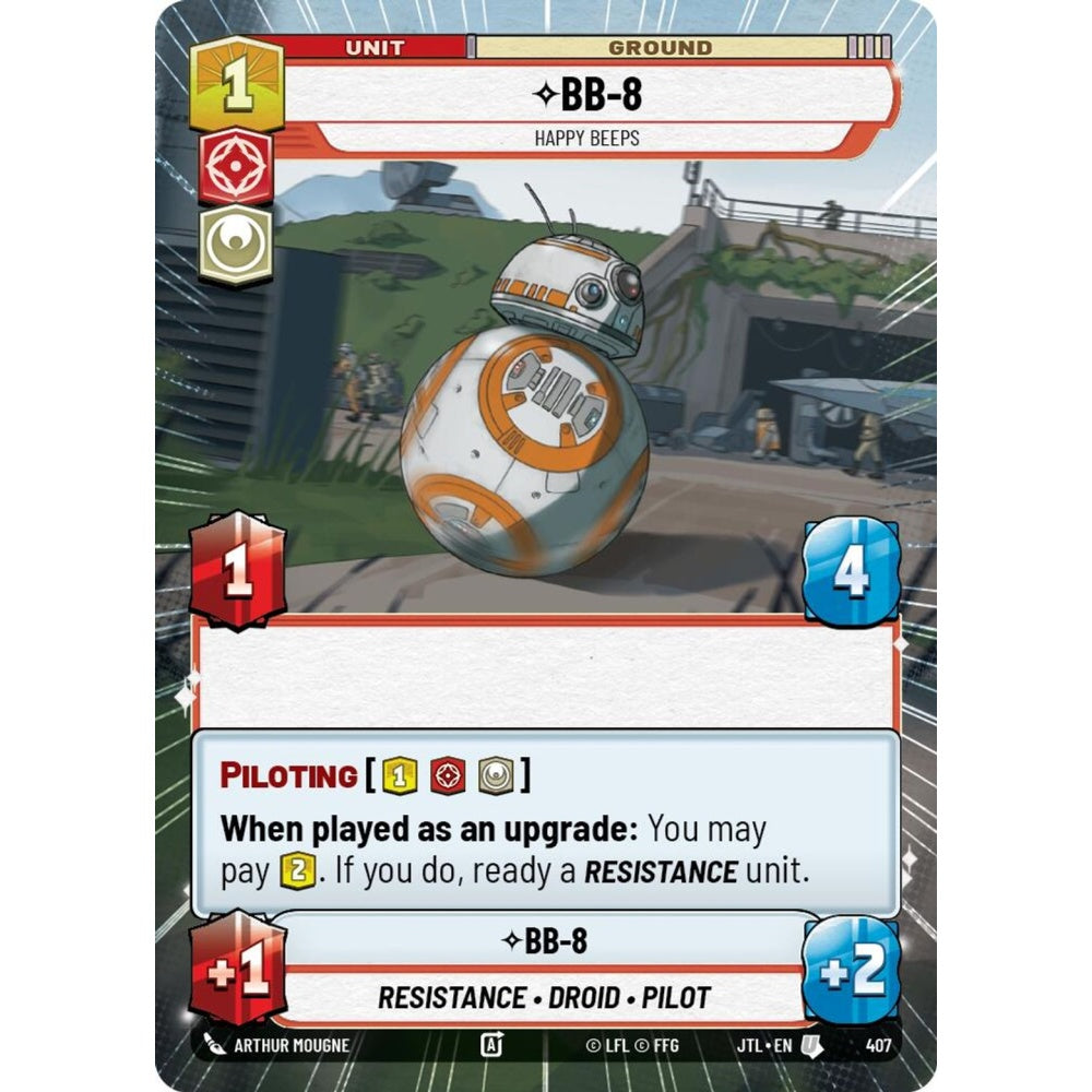 BB-8, U, JTL 407) Hyperspace, Star Wars Unlimited