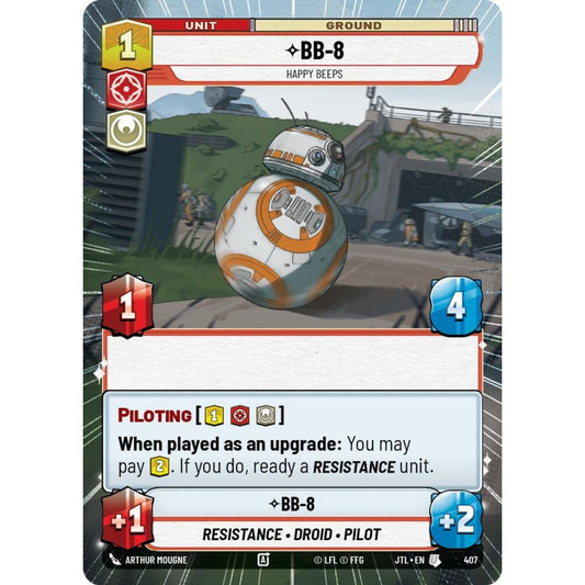BB-8, U, JTL 407) Hyperspace, Star Wars Unlimited