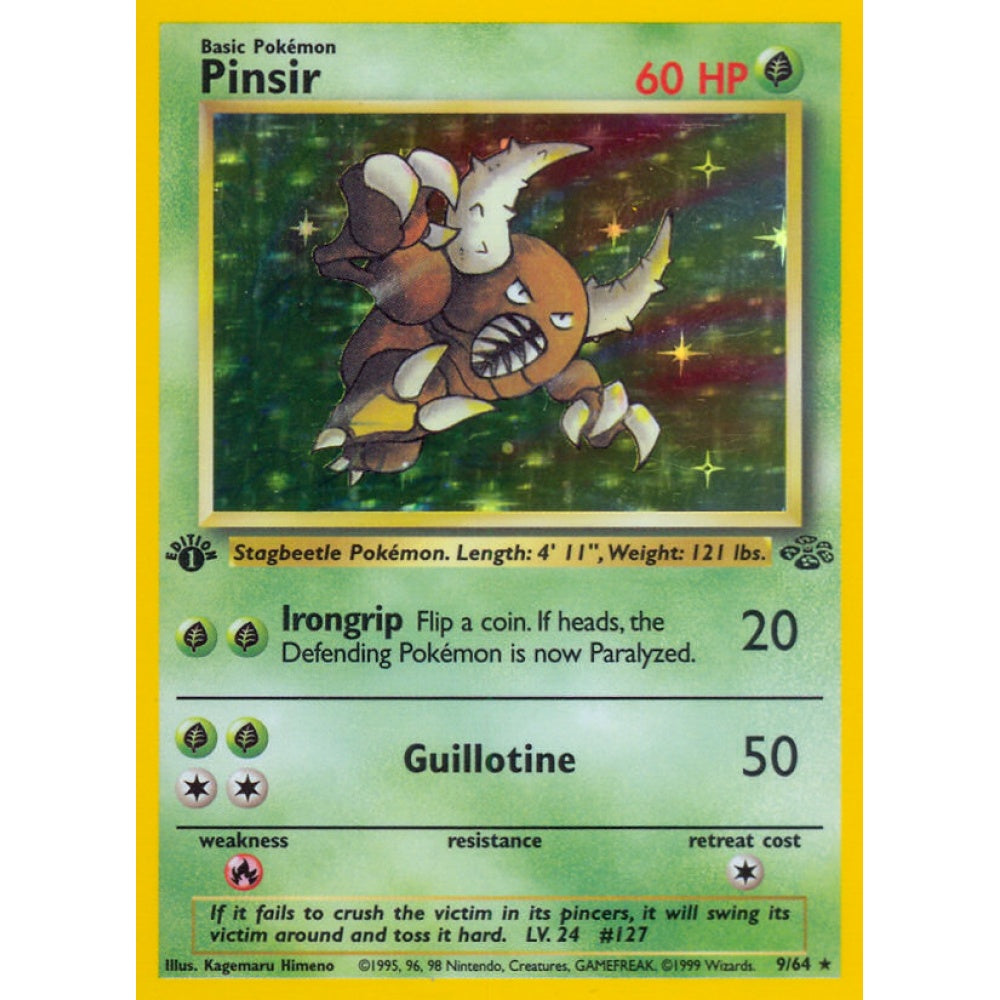 Pinsir Holo Rare 9/64 Pokemon Card Game Jungle