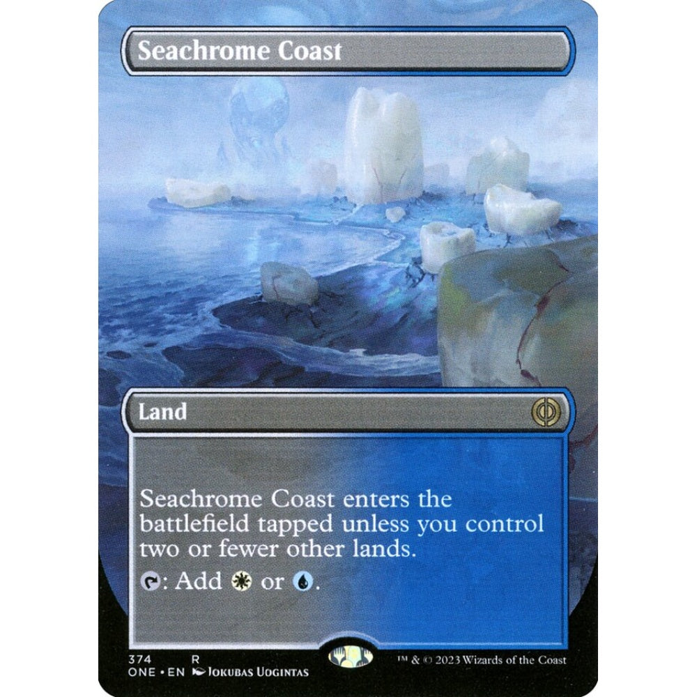 Seachrome Coast, rare, 374, Magic the Gathering, Phyrexia: All Will Be One
