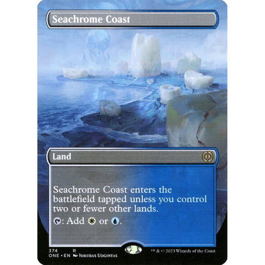 Seachrome Coast, rare, 374, Magic the Gathering, Phyrexia: All Will Be One