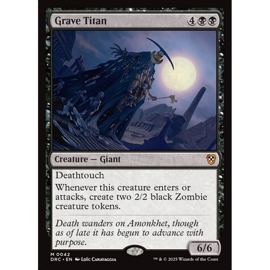 Grave Titan, 42, mythic, Magic: The Gathering, Aetherdrift Commander