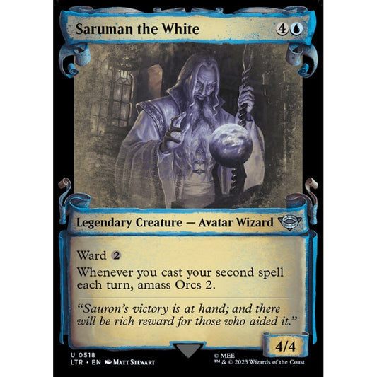Saruman the White, uncommon, 518, Magic the Gathering, The Lord of the Rings: Tales of Middle-earth