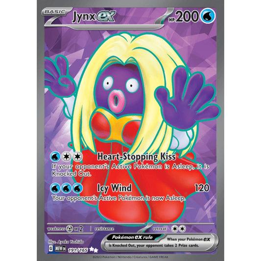 Jynx ex Full Art 191/165 Pokemon Card Game Pokémon 151