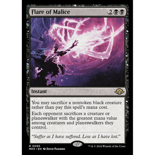 Flare of Malice, 95, rare, Magic: The Gathering, Modern Horizons 3