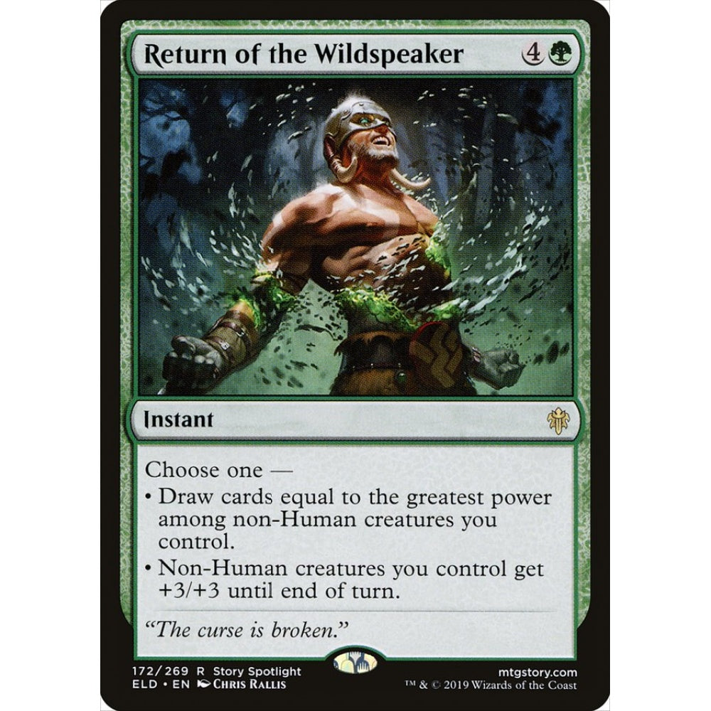Return of the Wildspeaker rare 172 Magic the Gathering Throne of Eldraine