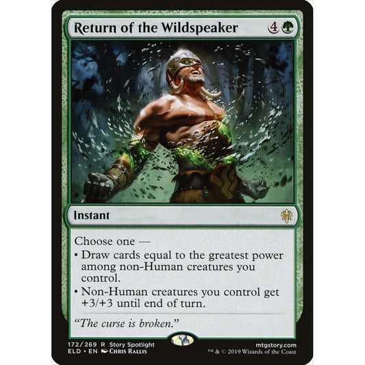 Return of the Wildspeaker rare 172 Magic the Gathering Throne of Eldraine