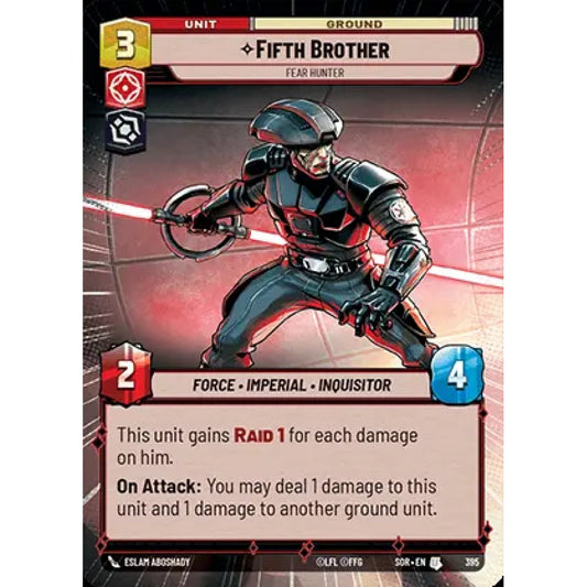 Fifth Brother, 395, U, Star Wars Unlimited, Sparks Of Rebellion