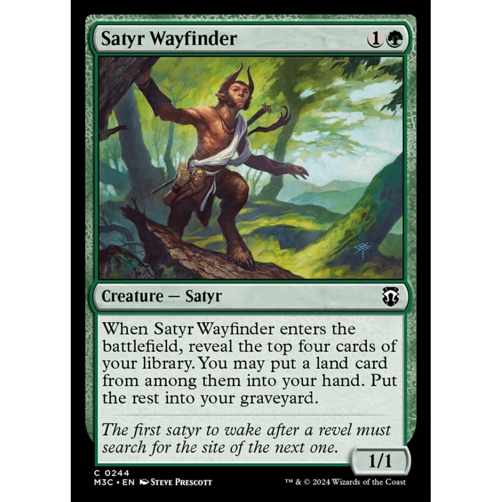 Satyr Wayfinder, 244, common, Magic: The Gathering, Modern Horizons 3