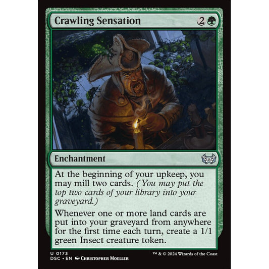 Crawling Sensation, 173, uncommon, Magic: The Gathering, Duskmourn: House of Horror