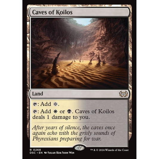 Caves of Koilos, 268, rare, Magic: The Gathering, Duskmourn: House of Horror