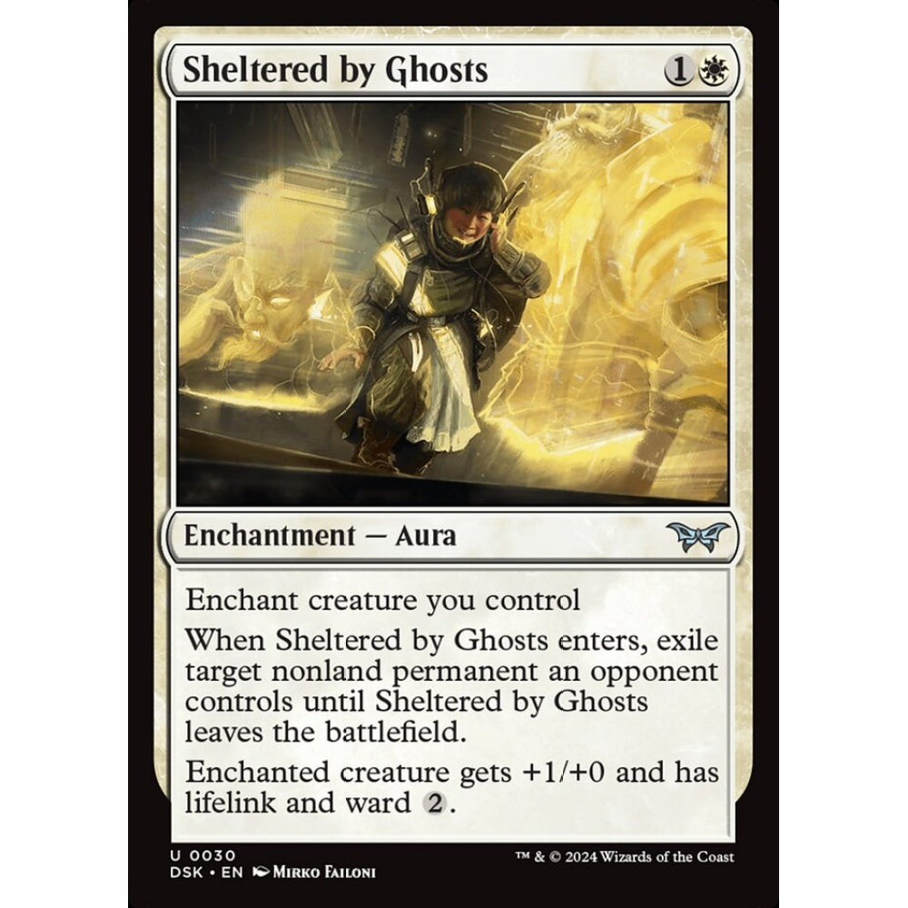Sheltered by Ghosts, 30, uncommon, Magic: The Gathering, Duskmourn: House of Horror