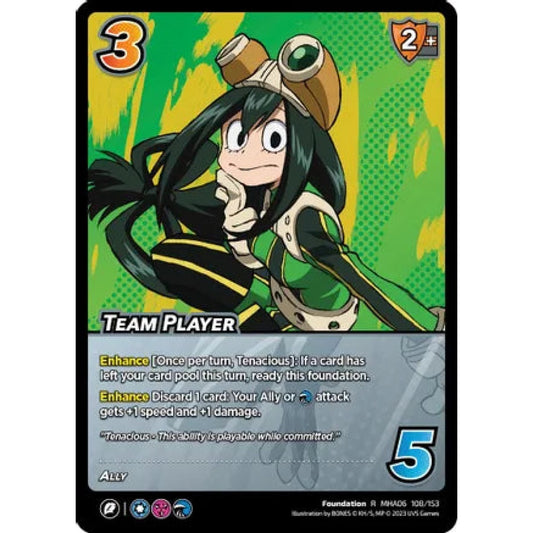 Team Player, 108/153, R, UniVersus, MHA06 Jet Burn