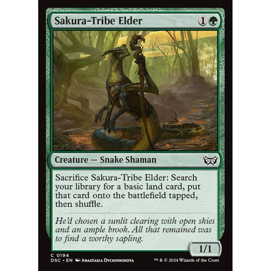 Sakura-Tribe Elder, 194, common, Magic: The Gathering, Duskmourn: House of Horror