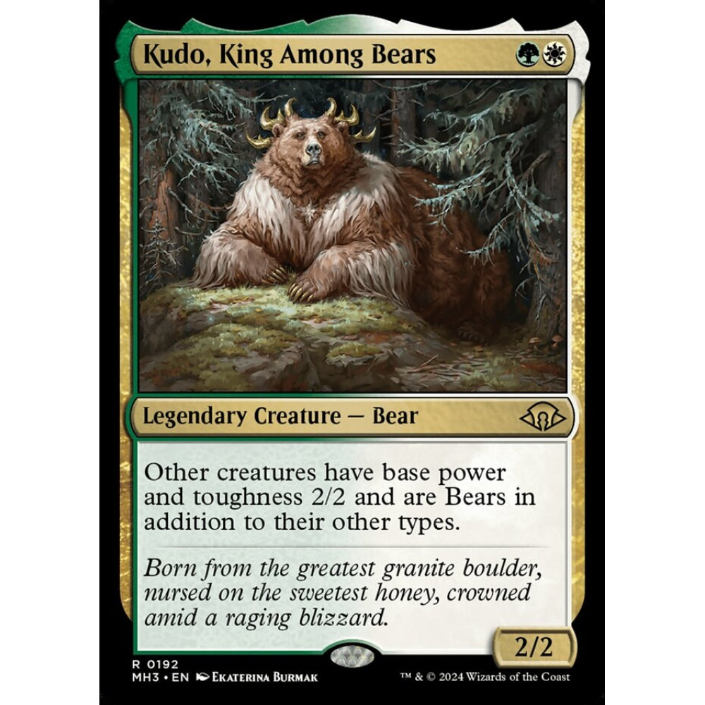 Kudo, King Among Bears, 192, rare, Magic: The Gathering, Modern Horizons 3