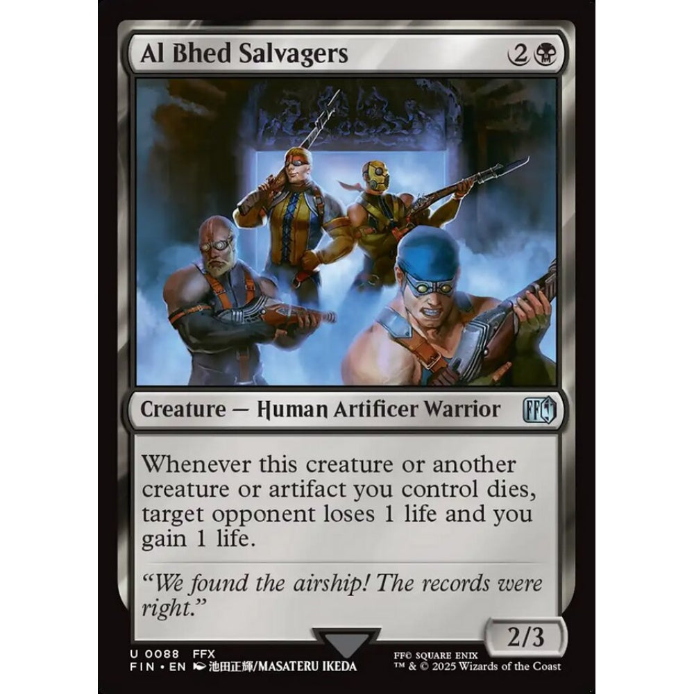 Al Bhed Salvagers uncommon 88 Magic the Gathering Final Fantasy