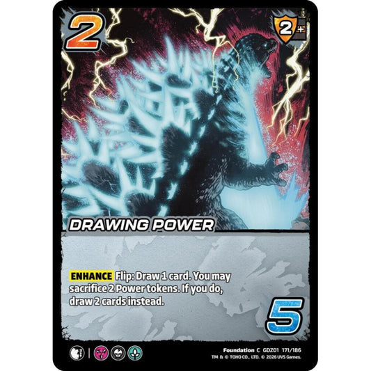 Drawing Power GDZ01 171/186 GDZ01 Universus Godzilla: Reign of Kaiju Foundation C