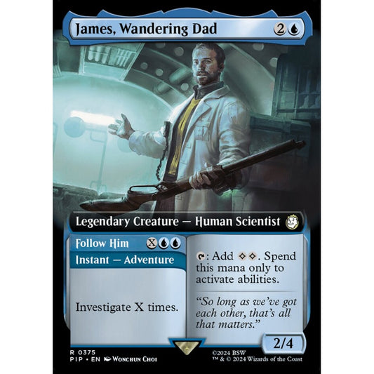 James, Wandering Dad // Follow Him rare 375 Magic the Gathering Fallout