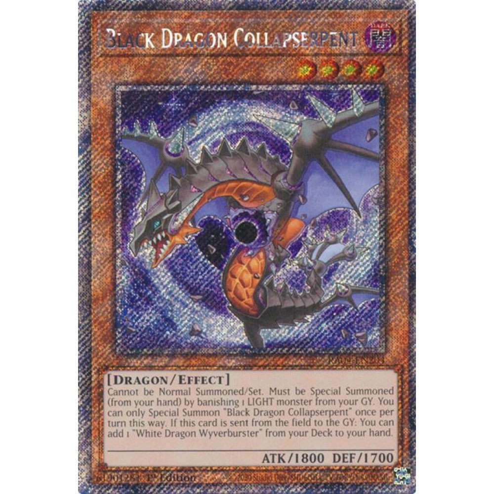 Black Dragon Collapserpent (Platinum Secret Rare) RA04-EN204 Platinum Rare Yu-Gi-Oh Quarter Century Stampede