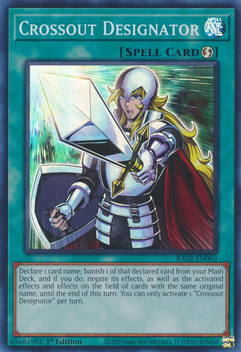 Crossout Designator MP22-EN265 Prismatic Prismatic Secret Rare Yu-Gi-Oh 2022 Tin of the Pharaoh%27s Gods in Art