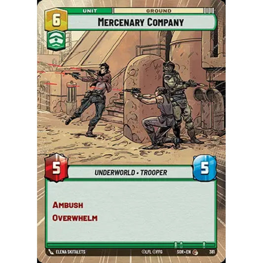Mercenary Company, 381, C, Star Wars Unlimited, Sparks Of Rebellion