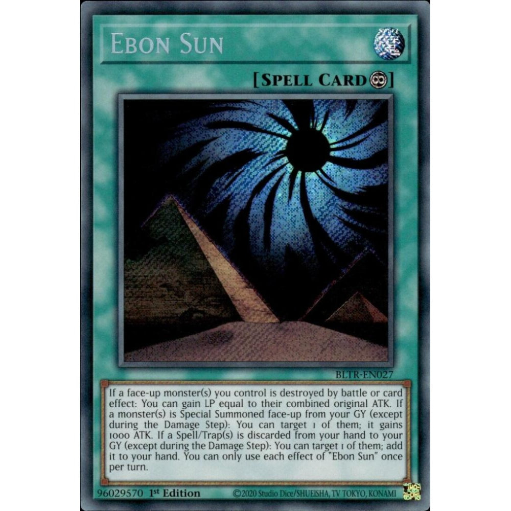 Ebon Sun BLTR-EN027 Secret Yu-Gi-Oh Battles of Legend: Terminal Revenge