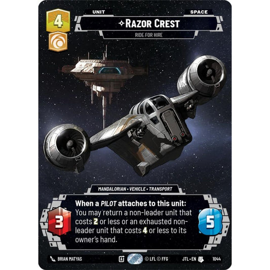 Razor Crest, U, JTL 1044) Prestige, Star Wars Unlimited