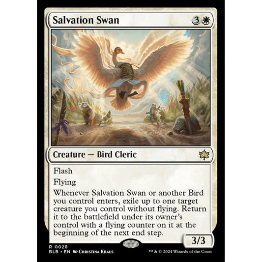 Salvation Swan, 28, rare, Magic: The Gathering, Bloomburrow