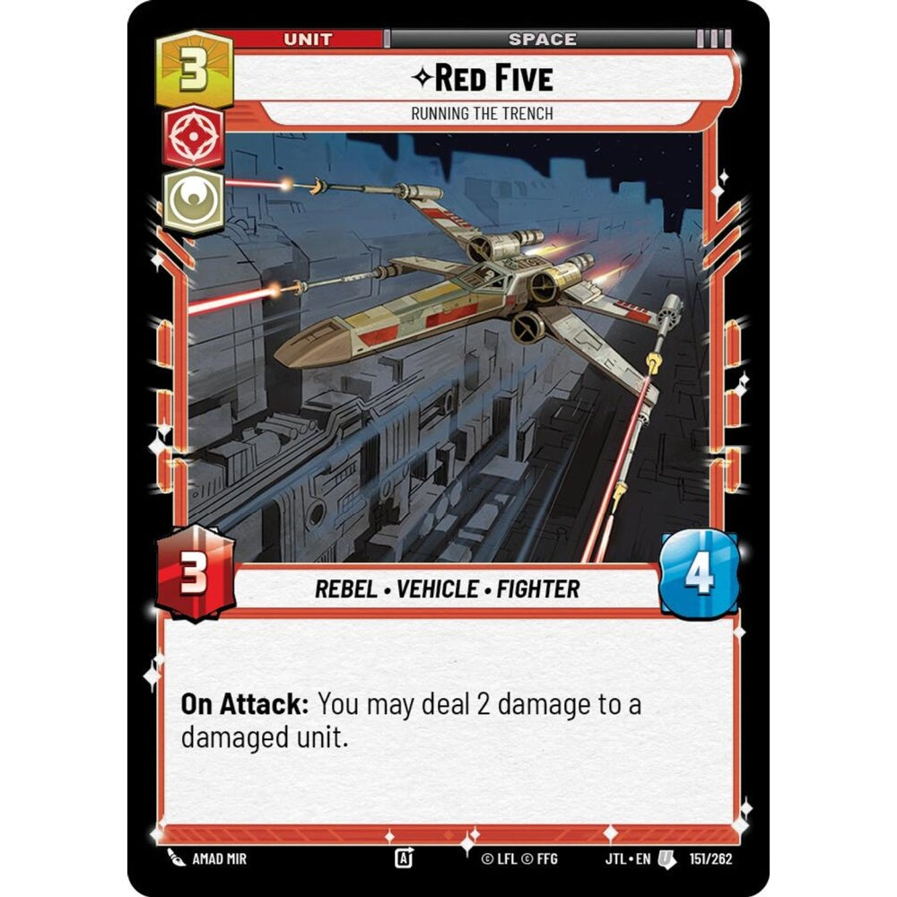 Red Five, U, JTL 151), Star Wars Unlimited