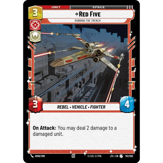 Red Five, U, JTL 151), Star Wars Unlimited