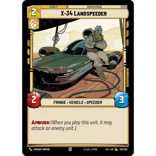 X-34 Landspeeder, C, JTL 214), Star Wars Unlimited